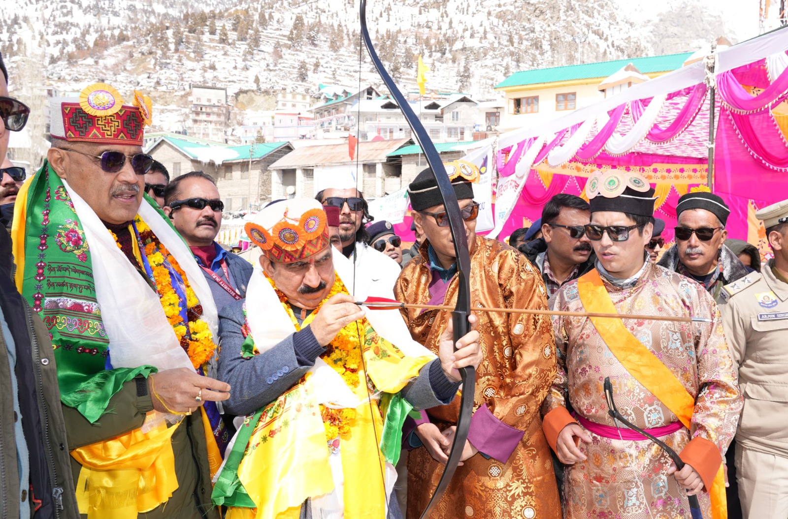 Chief Minister inaugurates Lahaul Sharad Utsav at Keylong in Lahaul and Spiti. 