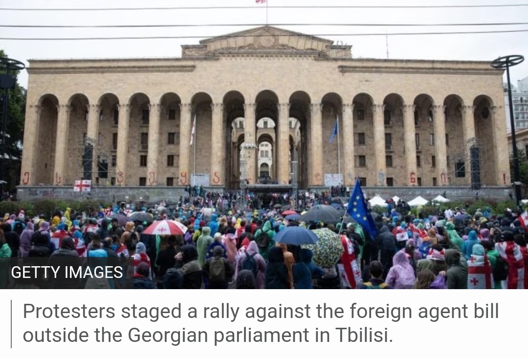 Georgia approves controversial ‘foreign agent’ law,  which sparked protests in the country. 