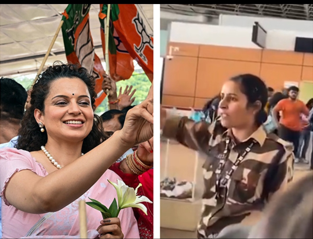 Actor turned politician BJP MP Kangana Ranaut allegedly assaulted by CISF constable at Chandigarh International Airport.