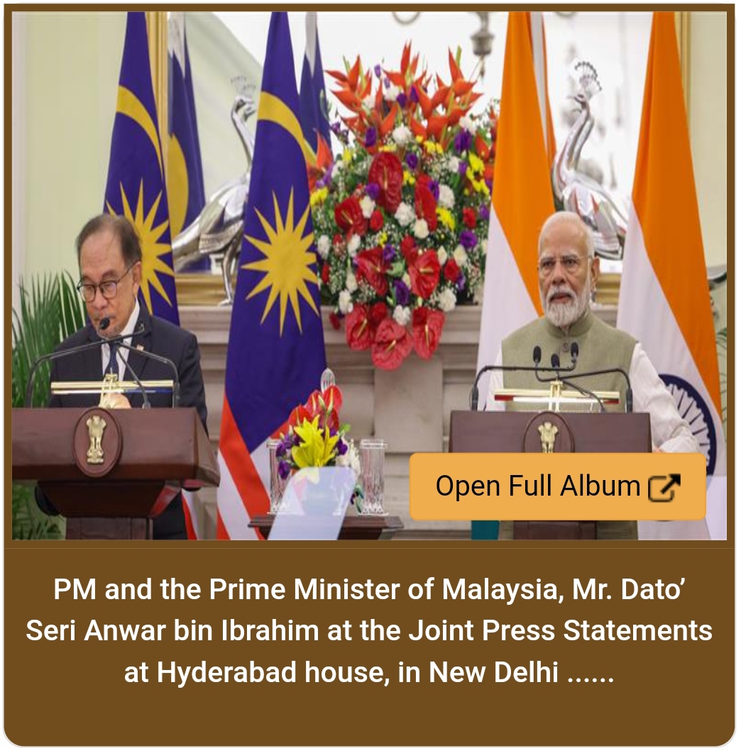 India and Malaysia Forge Comprehensive Strategic Partnership.