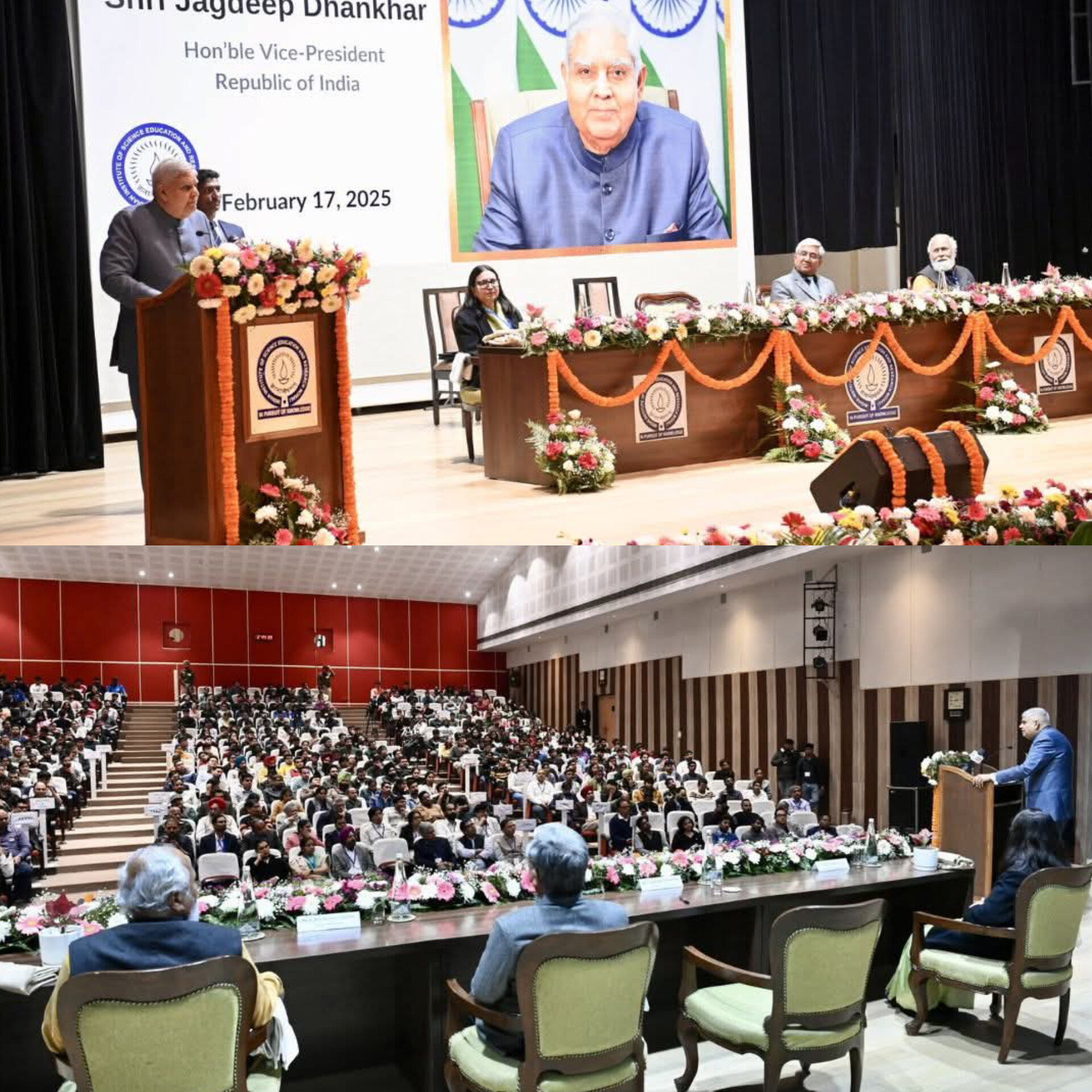 Vice President Urges IISER Students to Lead India’s Scientific Renaissance at Mohali Address.