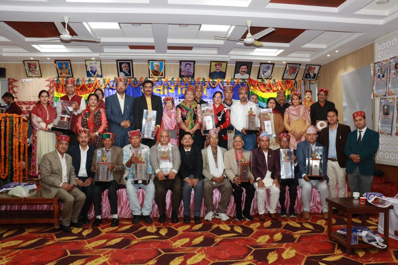 International and National Personalities Honoured with Thakur Vedarām Awards in Grand Ceremony at Bhuttico, Kullu. 