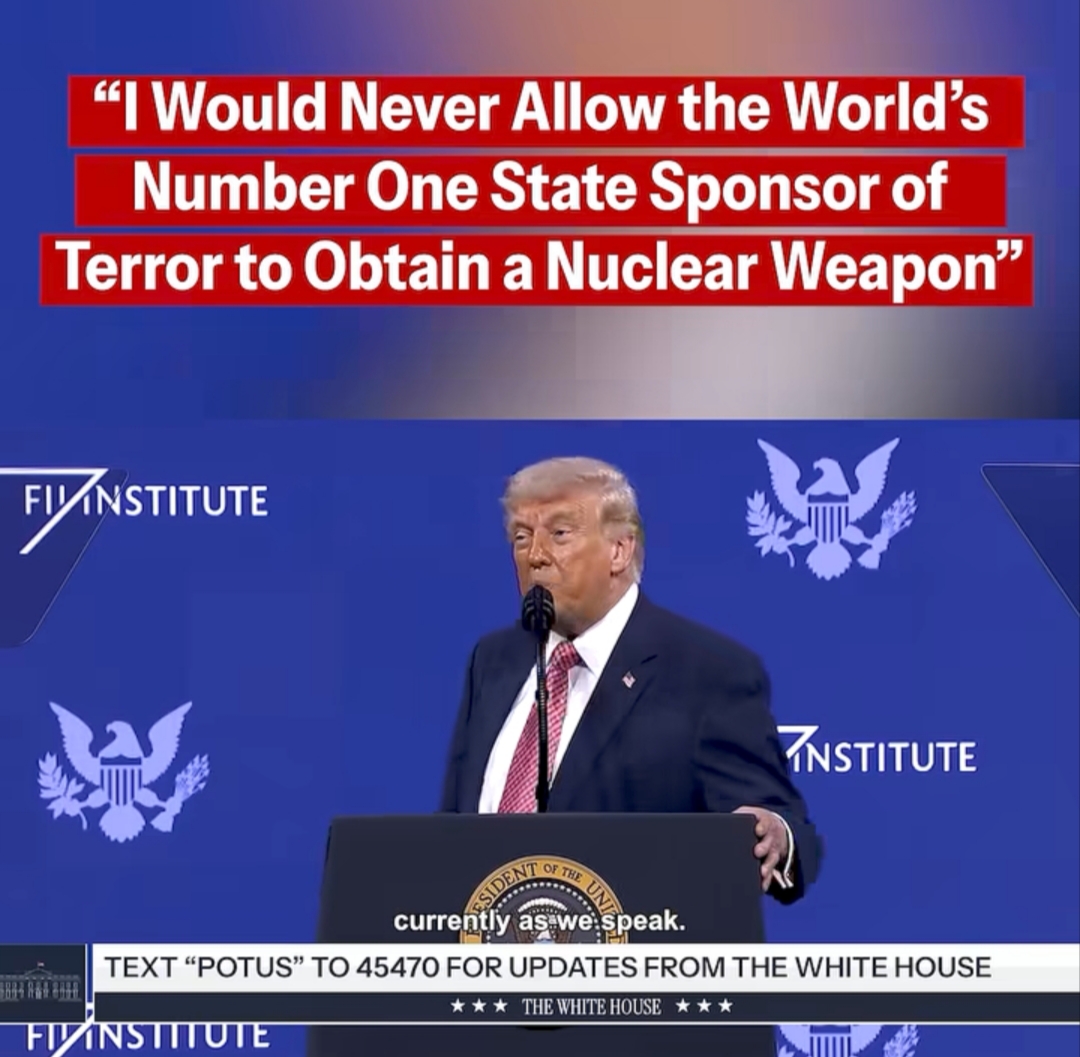 Trump Claims U.S. Has “Severely Weakened” Iran’s Military, Says Tehran ‘Begging for a Deal’.