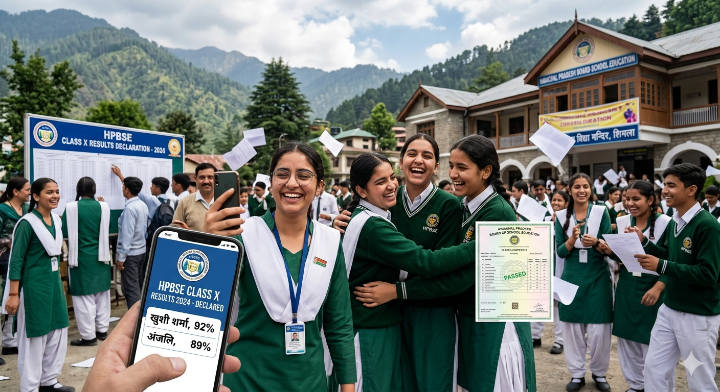 HPBOSE Class 10 Results 2026: Pass Percentage Reaches 83.87%, Girls Dominate Merit List.