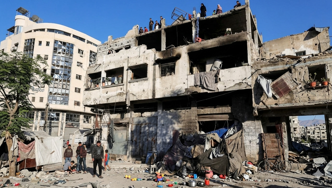 Israeli Strike in Gaza City Kills 10, Including Five Children; Hamas Commander Among Dead. 