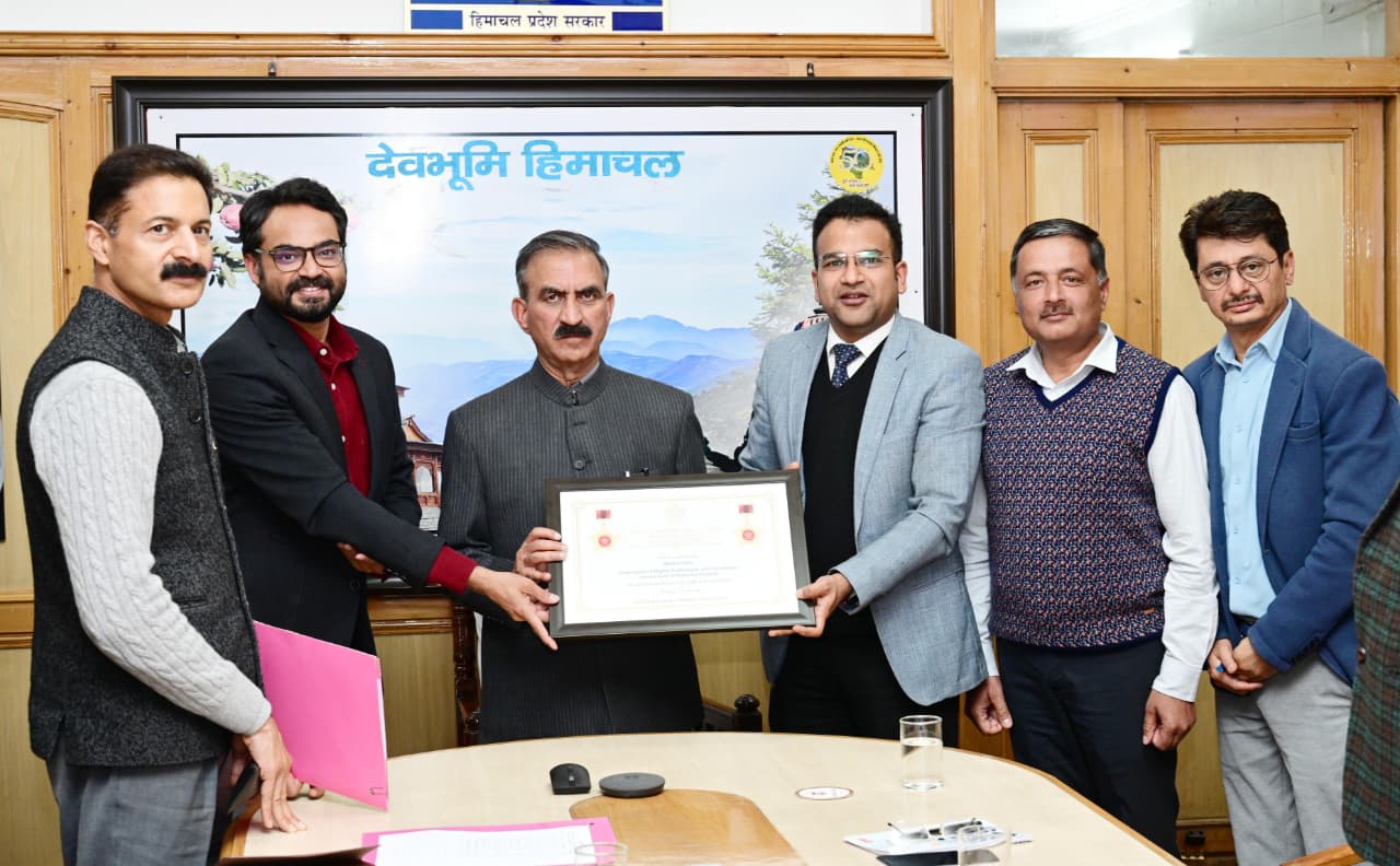Himachal’s Digital Governance Initiatives Win National Recognition; CM Sukhu Lauds DDTG Efforts.