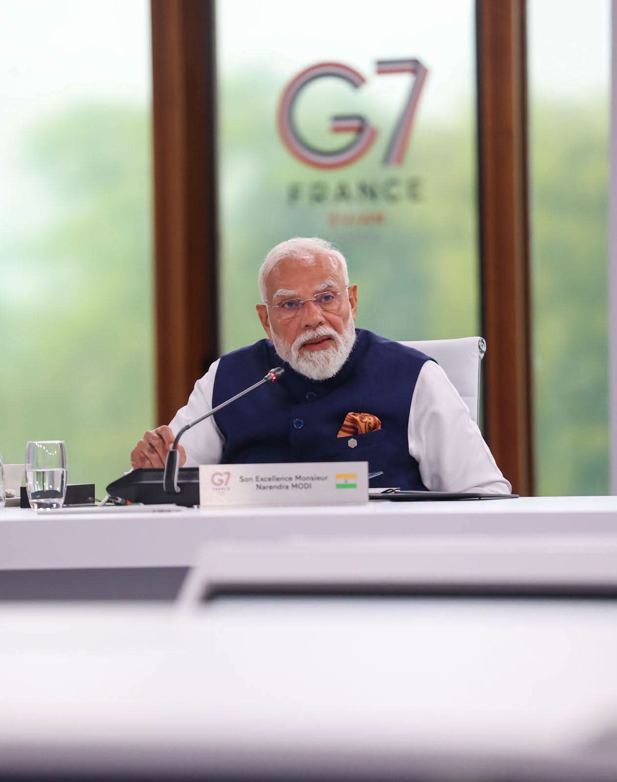 Modi Calls for Inclusive Global Growth, Proposes New Connectivity Initiative at G7 Summit in France.