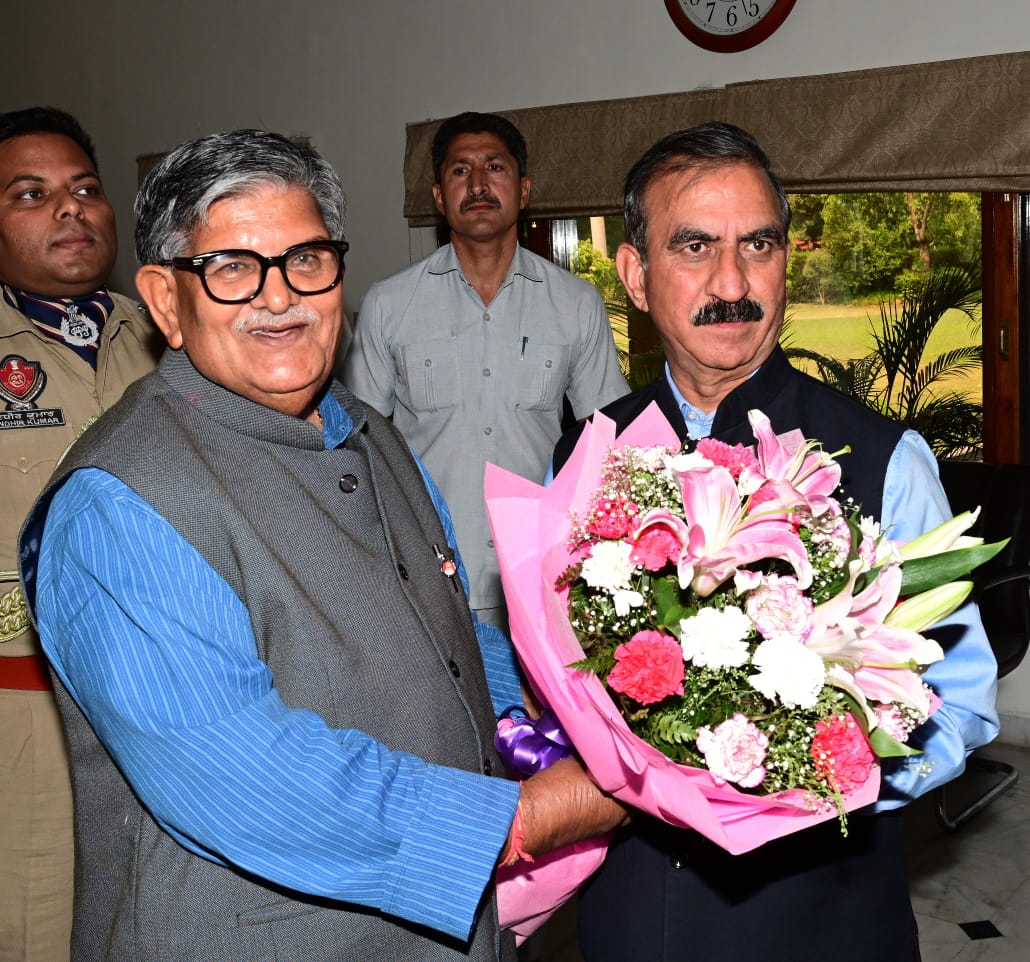 CM Sukhu Raises Himachal’s Long-Pending Claims with Punjab Governor, Seeks Early Resolution.