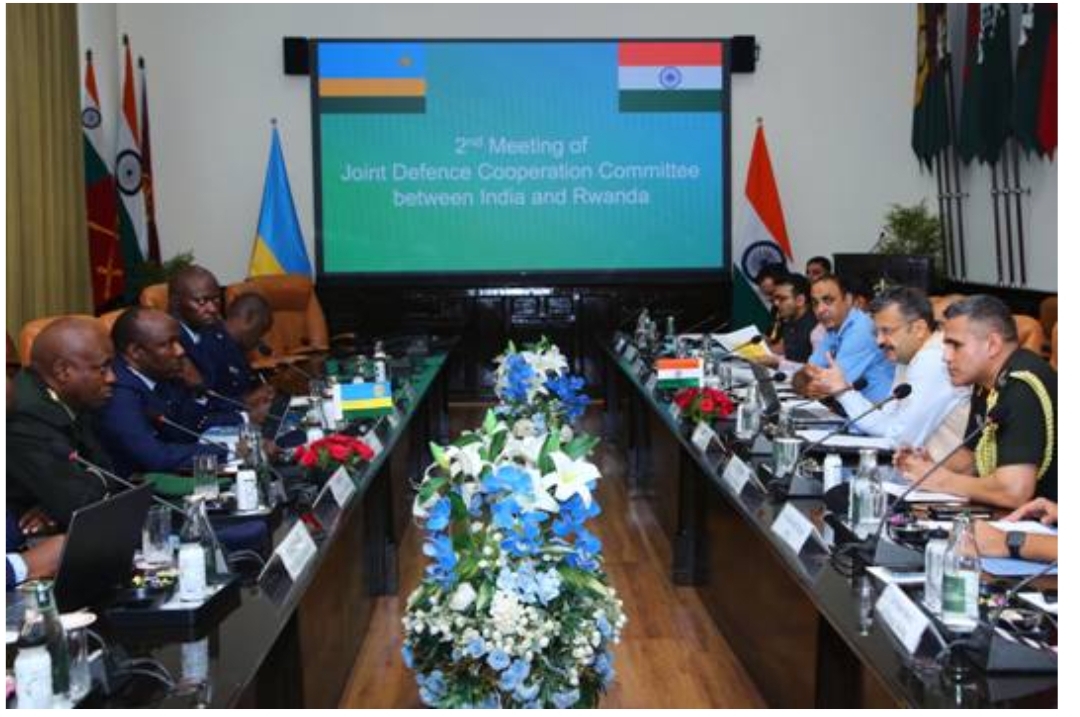 India, Rwanda Expand Defence Cooperation at 2nd Joint Defence Cooperation Committee Meeting in New Delhi.