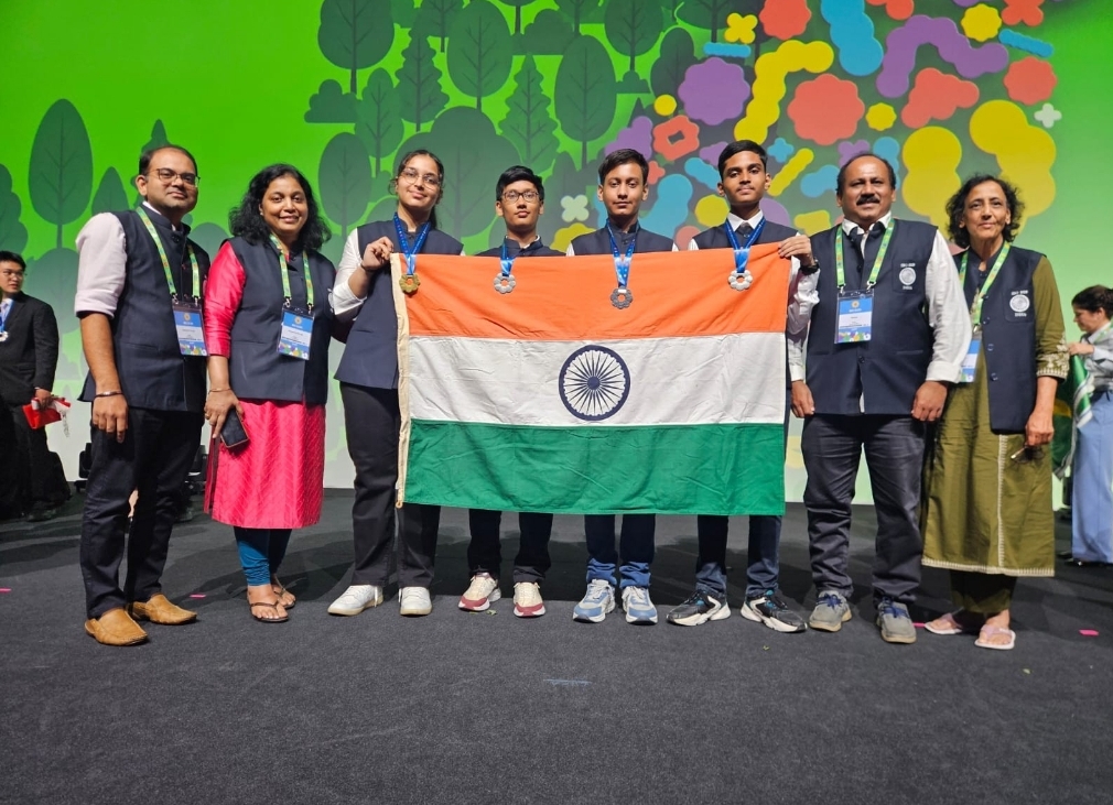 India Wins 1 Gold and 3 Silver Medals at International Biology Olympiad 2026 in Lithuania.
