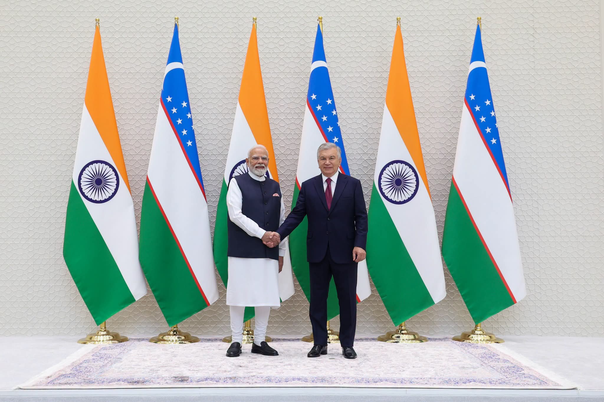 India-Uzbekistan Elevate Ties Towards Comprehensive Strategic Partnership; Modi, Mirziyoyev Agree to Deepen Cooperation Across Key Sectors.