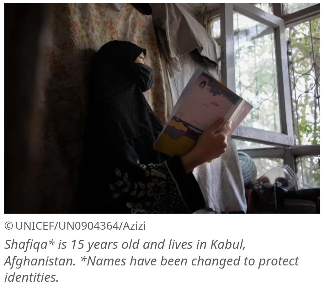 More Than 2.6 Million Afghan Girls Denied Secondary Education Since 2021: UNICEF.