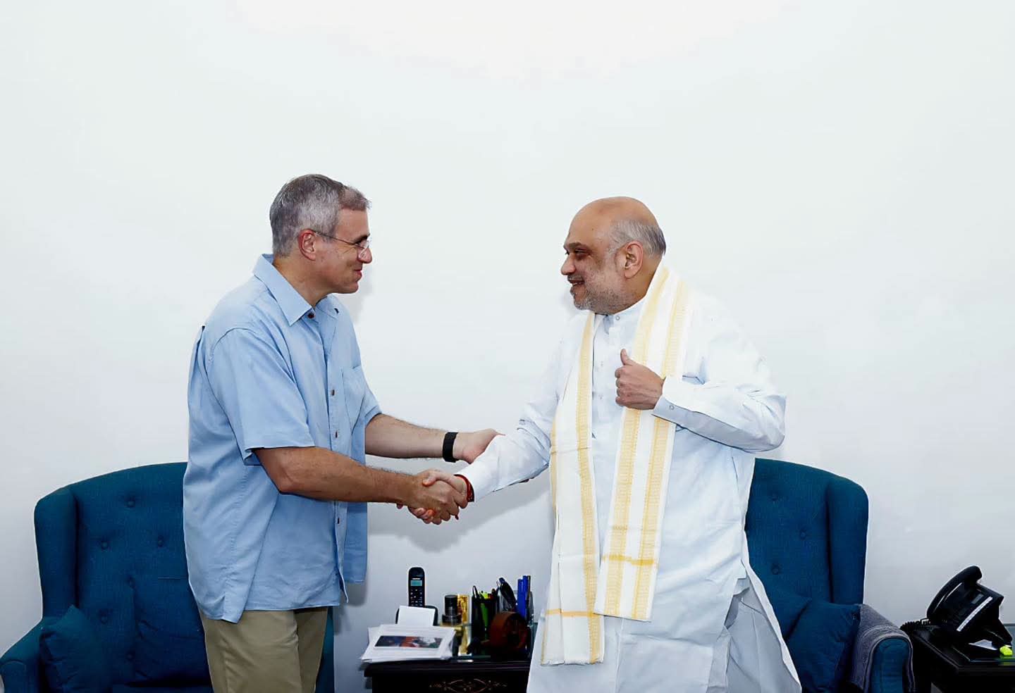 Omar Abdullah Meets Amit Shah, Raises J&K Statehood and Key Governance Issues.