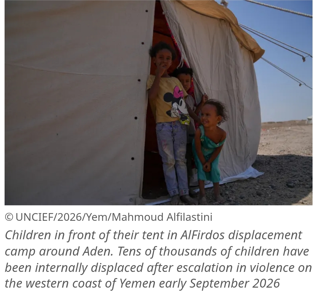 Renewed Fighting in Yemen Displaces More Than 57,000 Children as Humanitarian Crisis Deepens.