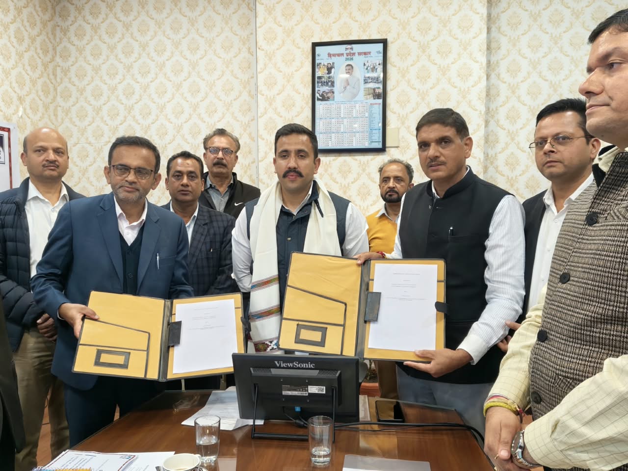 PWD, SJVNL Sign Rs. 72.82-Crore MoU for Infrastructure Development Under Sunni Dam Project. 